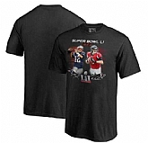 Men's New England Patriots vs. Atlanta Falcons Pro Line by Fanatics Branded men Super Bowl LI Dueling Player Matchup T-Shirt - Black FengYun,baseball caps,new era cap wholesale,wholesale hats